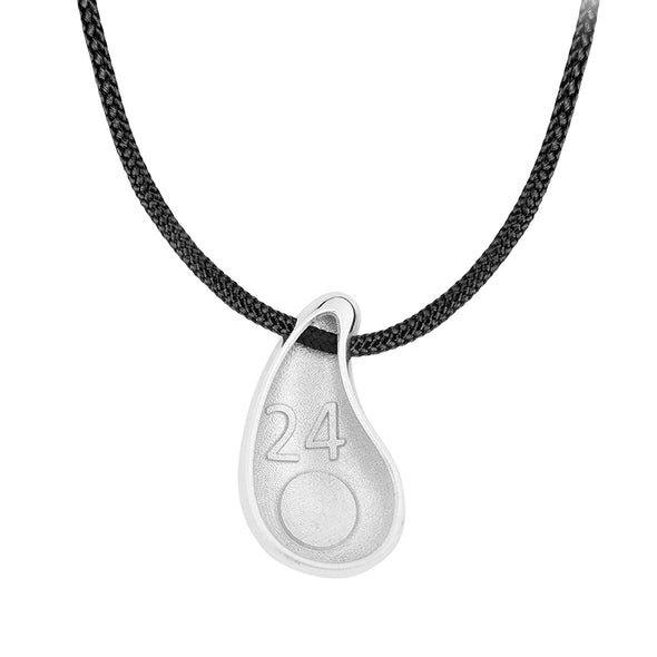 Eye Drop 24 Lucky Charm in Sterling Silver plated in Platinum