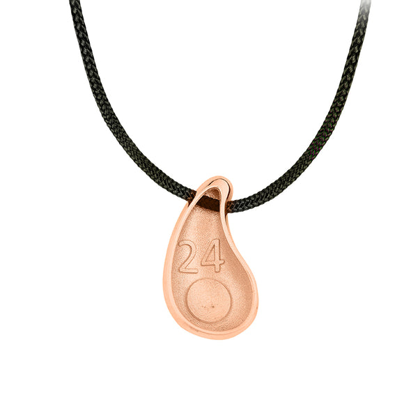 Eye Drop 24 Lucky Charm in Sterling Silver plated in Rose Gold