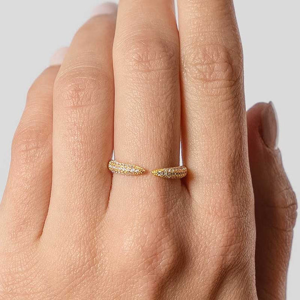 Passy Sterling Silver Ring plated in 18K Gold