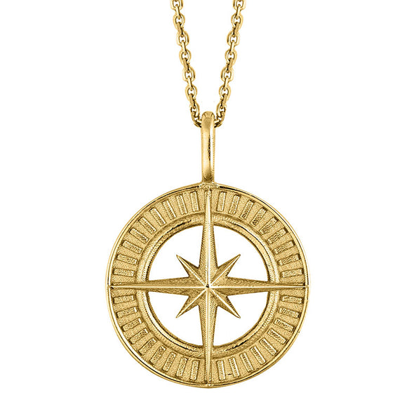 Compass 2024 Lucky Charm in Sterling Silver plated in Gold
