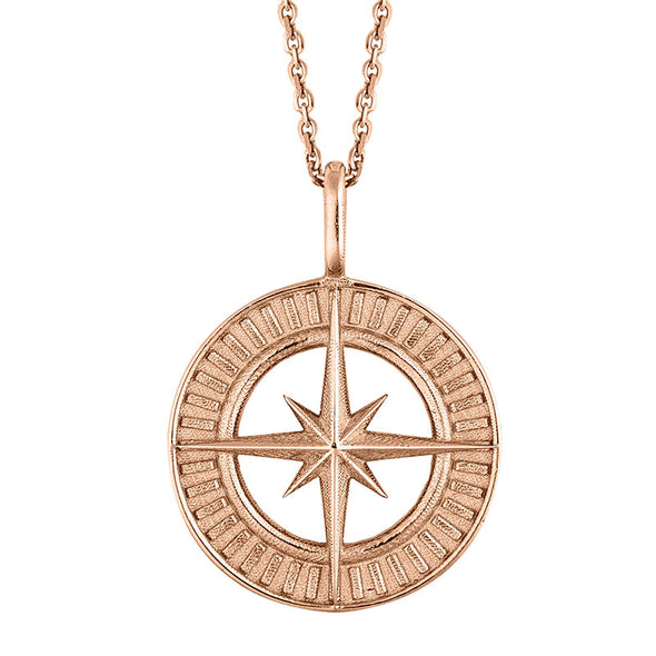 Compass 2024 Lucky Charm in Sterling Silver plated in Rose Gold