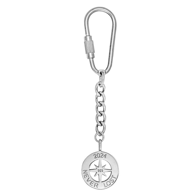 Bliss Cross Silver & Gold Plate Keychain Silver Plate