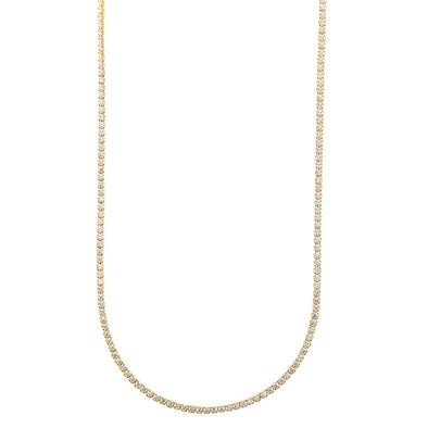 Riviere Sterling Silver Necklace plated in 18K Gold