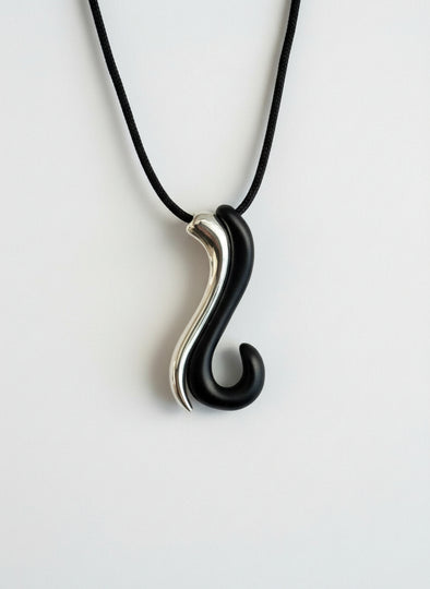 26 Lucky Charm in Brass plated in Silver & Black Metal