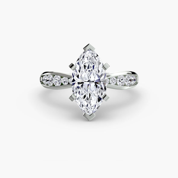 Solitaire with Pavé 3