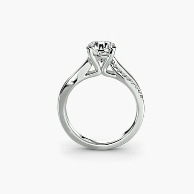 The Split Shank Pavé Solitaire