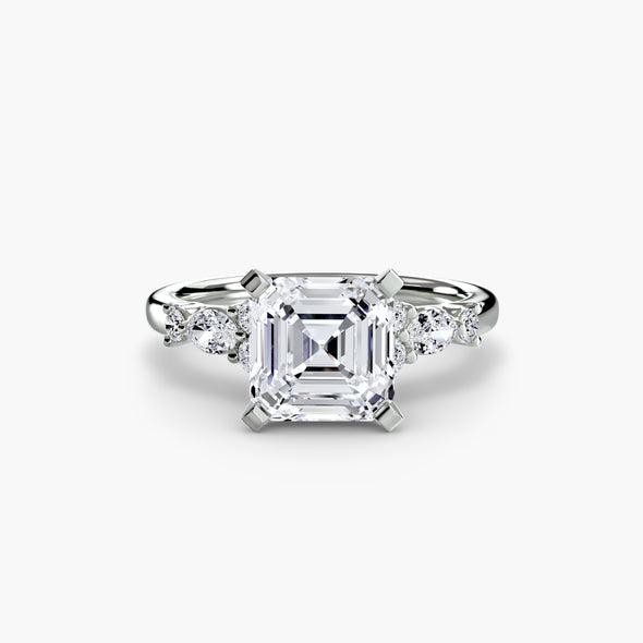 The Floral Accent Solitaire
