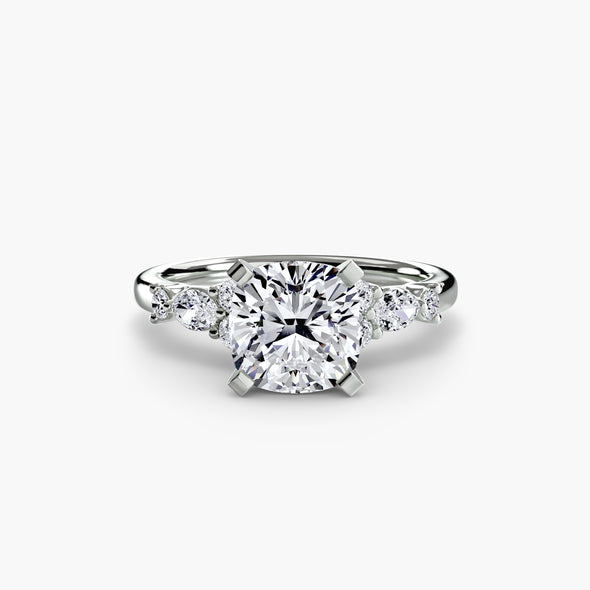 The Floral Accent Solitaire