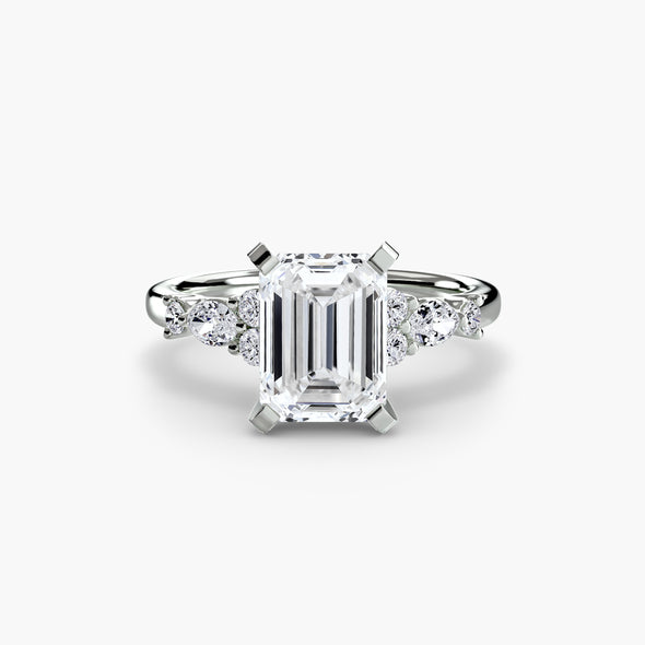 The Floral Accent Solitaire