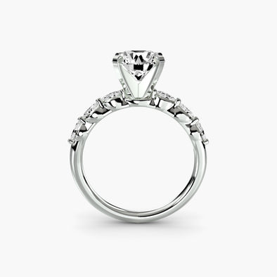 The Floral Accent Solitaire