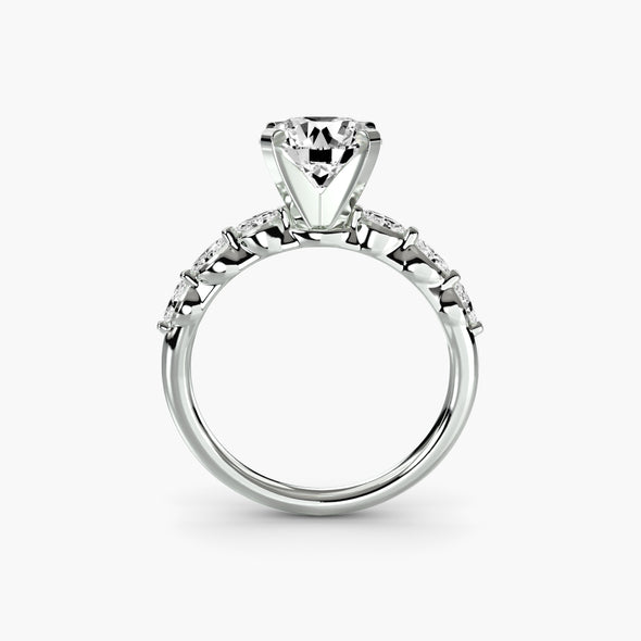 The Floral Accent Solitaire