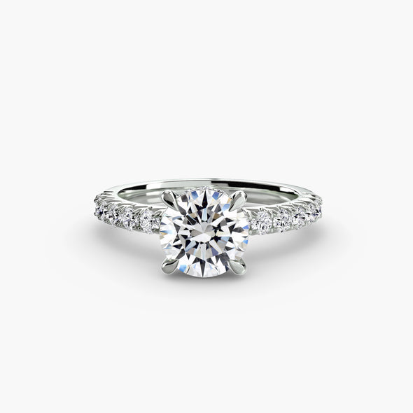 Solitaire with Pavé 6