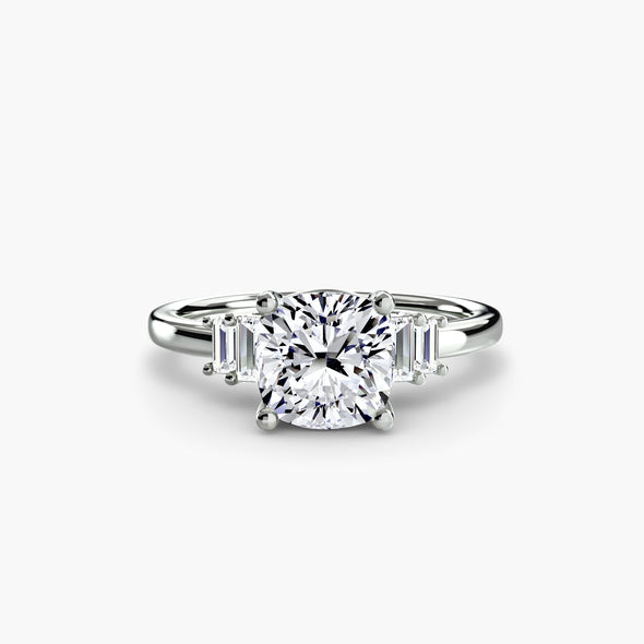 Baguette Accent Solitaire