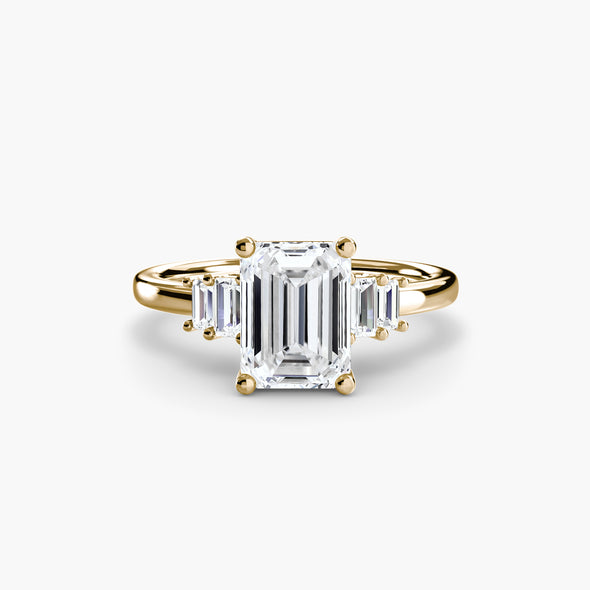 Baguette Accent Solitaire