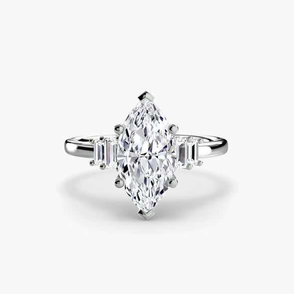 Baguette Accent Solitaire