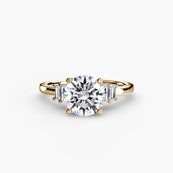 Baguette Accent Solitaire