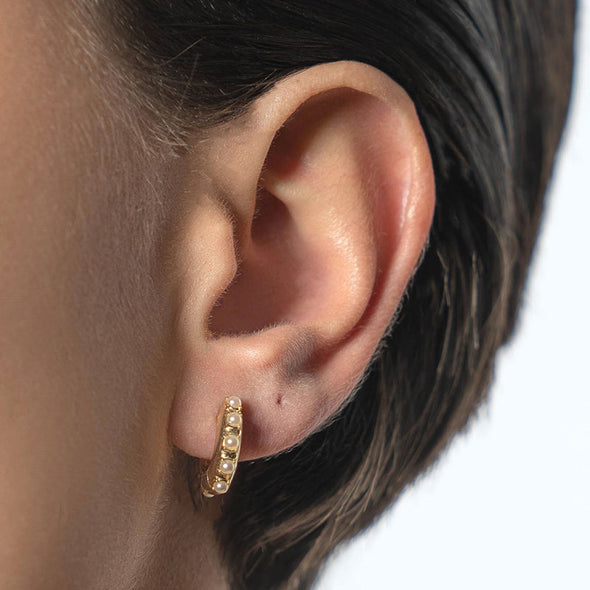 Small Hoop Sterling Silver Earrings