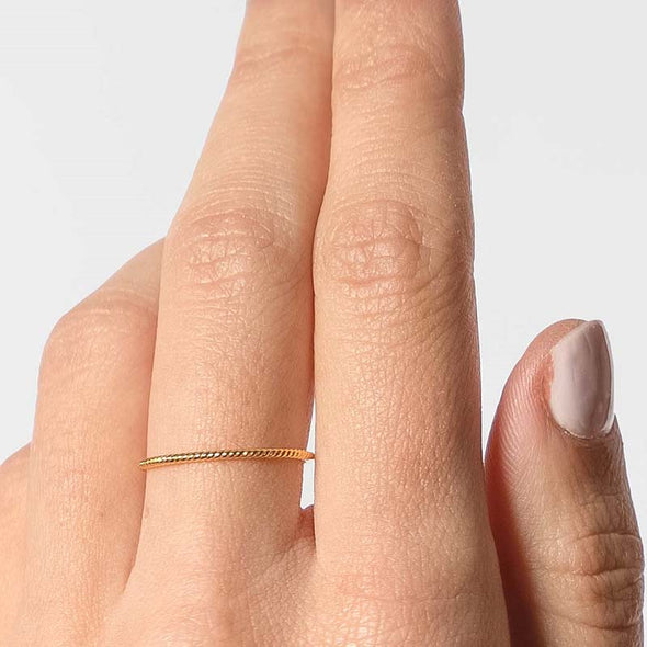 Everyday Sterling Silver Ring plated in 18K Gold