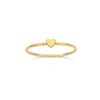 Δαχτυλίδι Petite Heart σε Ασήμι 925 με επιμετάλλωση σε Χρυσό 18Κ