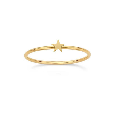 Δαχτυλίδι Petite Star σε Ασήμι 925 με επιμετάλλωση σε Χρυσό 18Κ