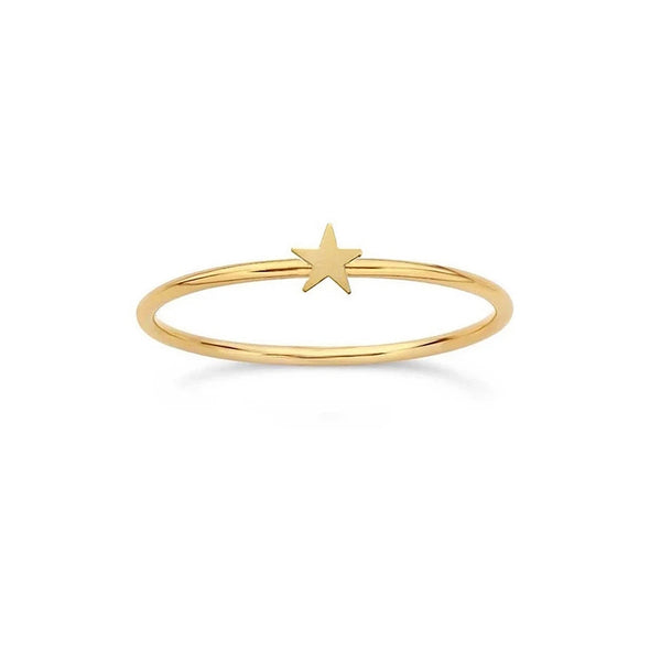 Δαχτυλίδι Petite Star σε Ασήμι 925 με επιμετάλλωση σε Χρυσό 18Κ