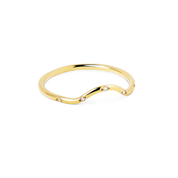 Truth Sterling Silver Ring plated in 18K Gold