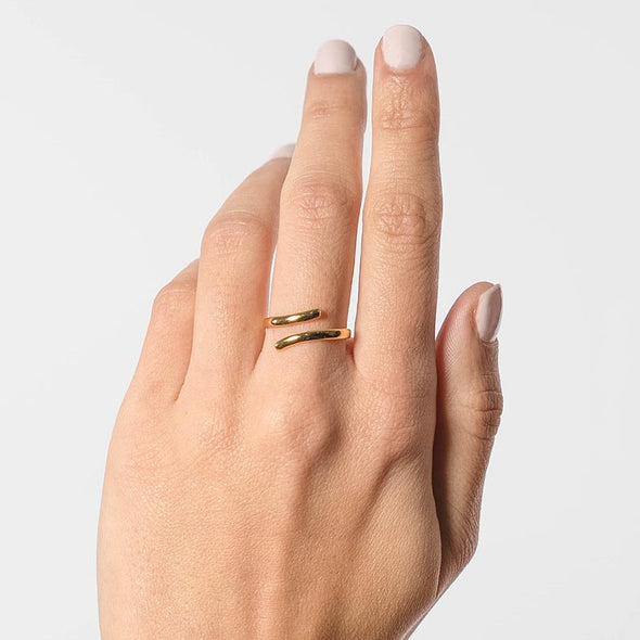 Julien Sterling Silver Ring plated in 18K Gold