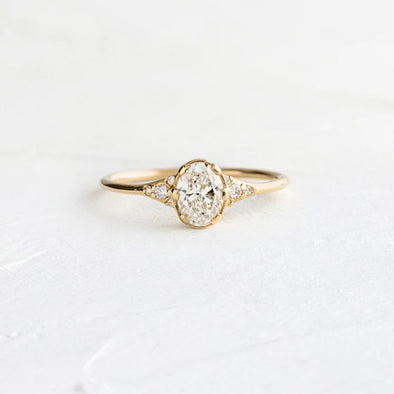 Annabelle Sterling Silver Ring plated in 18K Gold
