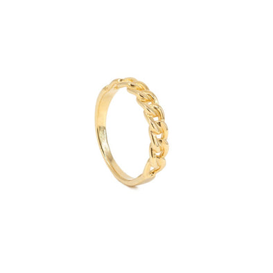Thea Sterling Silver Ring plated in 18K Gold