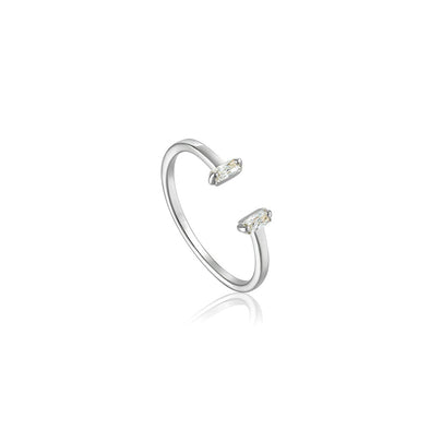 Arielle Sterling Silver Ring plated in Rhodium
