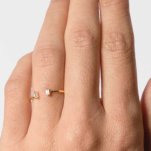 Δαχτυλίδι Arielle σε Ασήμι 925 με επιμετάλλωση σε Χρυσό 18Κ