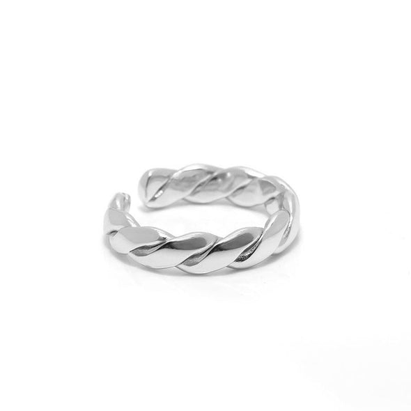 Ambre Sterling Silver Ring plated in Rhodium