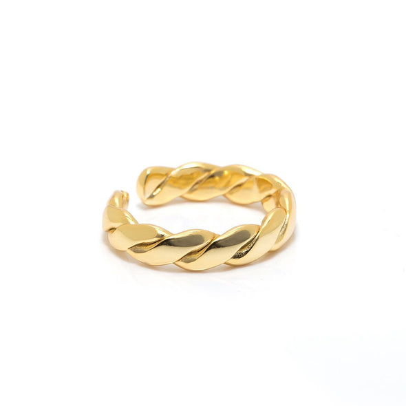Ambre Sterling Silver Ring plated in 18K Gold