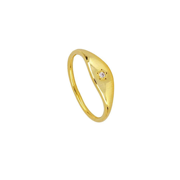 Mirabeau Sterling Silver Ring plated in 18K Gold
