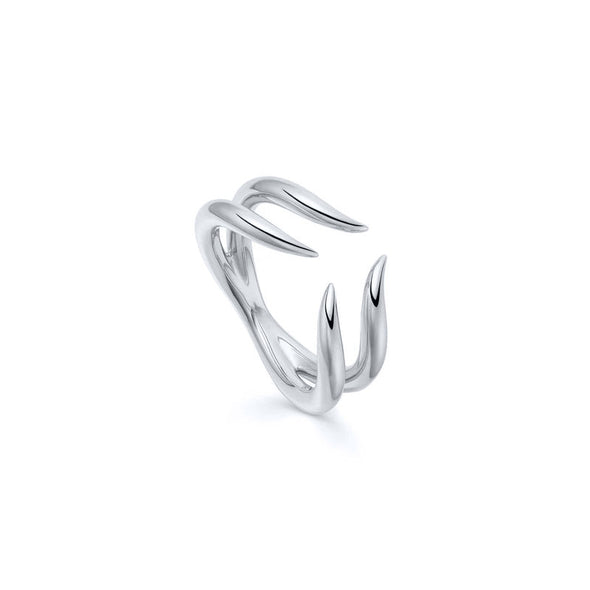 Limoges Sterling Silver Ring plated in Rhodium