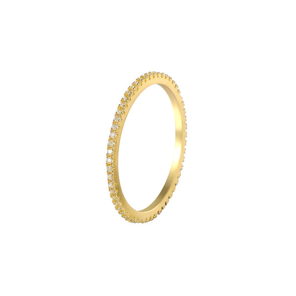 Audrey Sterling Silver Ring plated in 18K Gold