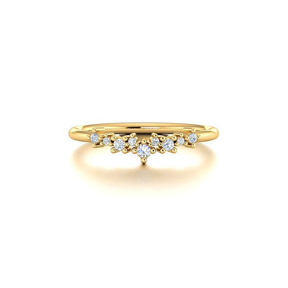 Vilette Sterling Silver Ring plated in 18K Gold