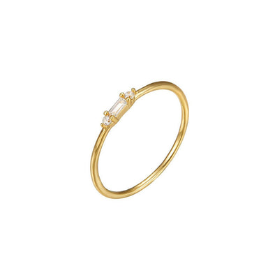 Les Halles Sterling Silver Ring plated in 18K Gold