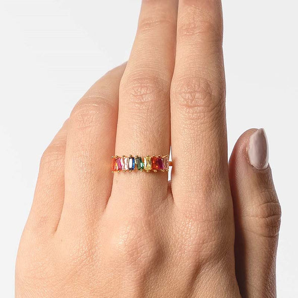 Lea Sterling Silver Ring plated in 18K Gold