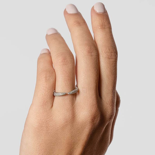 Passy Sterling Silver Ring plated in Rhodium