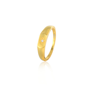 Δαχτυλίδι Manon σε Ασήμι 925 με επιμετάλλωση σε χρυσό 18Κ