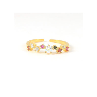 La Chapelle Sterling Silver Ring plated in 18K Gold