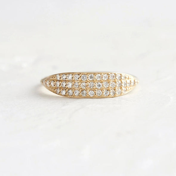 Alexandria Sterling Silver Ring plated in 18K Gold
