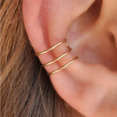 Camille Sterling Silver Ear Cuff plated in 18K Gold