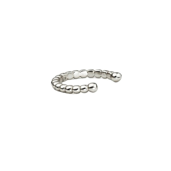 Σκουλαρίκι Earcuff Twist σε Ασήμι 925 με επιμετάλλωση σε Πλατίνα
