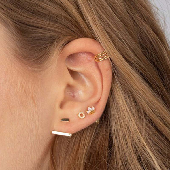 Toulon Sterling Silver Earcuff plated in 18K Gold