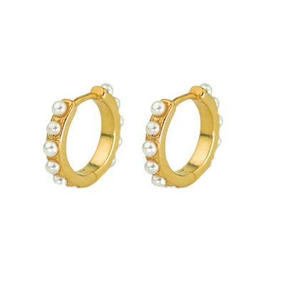 San Remo Sterling Silver Earrings plated in 18K Gold