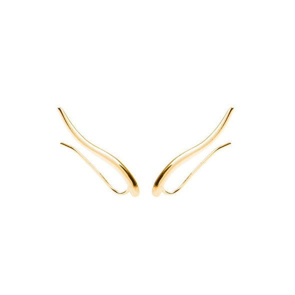 Aegean Sterling Silver Earrings plated in 18K Gold