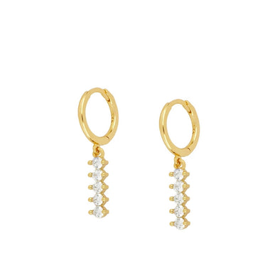 Lille Sterling Silver Earrings plated in 18K Gold