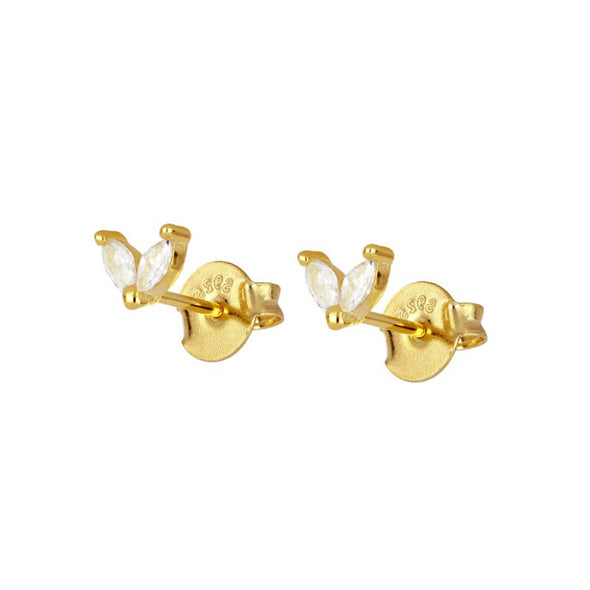 Lilly Sterling Silver Earrings plated in 18K Gold